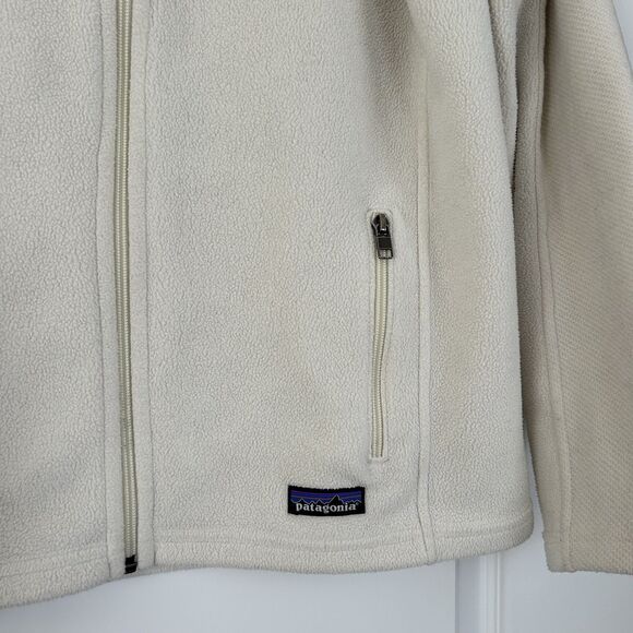 Patagonia Simple Synchilla Fleece Full Zip Jacket Womens Size Large Ivory READ - Picture 3 of 10
